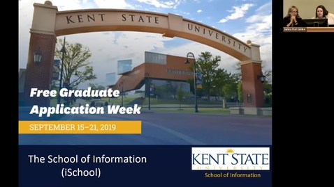 Thumbnail for iSchool MLIS online open house, September 9, 2019