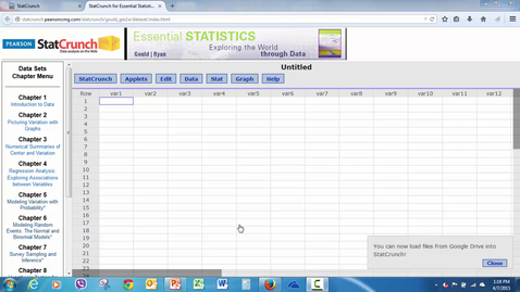 Thumbnail for entry How to use statcrunch for hypothesis testing