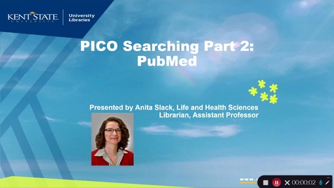 Thumbnail for entry PICO Searching Part 2: PubMed