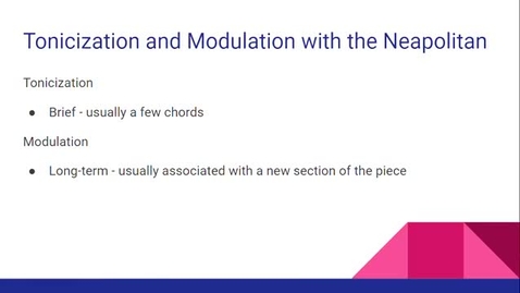 Thumbnail for Neapolitan Chords - Part 5 - Tonicization and Modulation