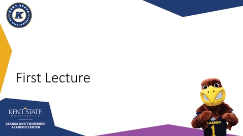 Thumbnail for 2021 Orientation - First Lecture