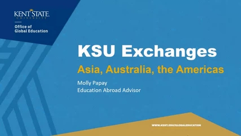 Thumbnail for entry KSU Exchanges in Asia, Australia, &amp; the Americas