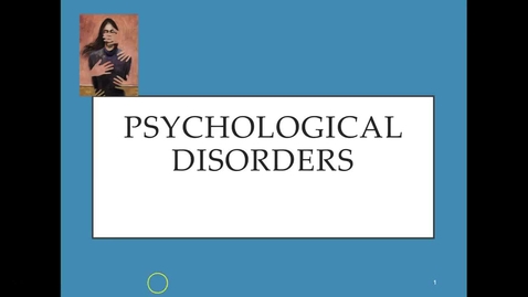 Thumbnail for Intro to Psych Disorders - Quiz
