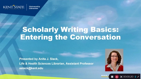 Thumbnail for Scholarly Writing Basics: Entering the Conversation