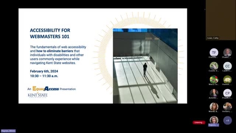 Thumbnail for Accessibility for Webmasters 101 2025