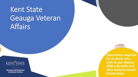 Thumbnail for Orientation 2020-2021 - Veterans Affairs