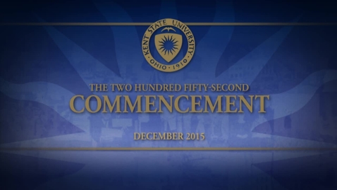 Thumbnail for Fall 2015 Undergraduate Commencement - December 19, 2015, 9:30am