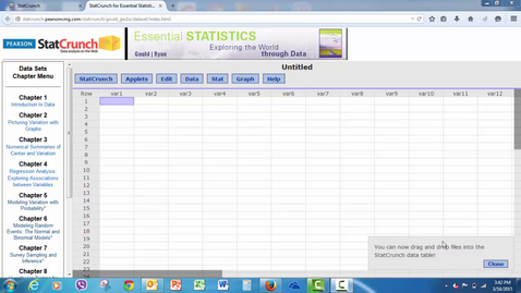 Thumbnail for Using statcrunch for simple random sampling