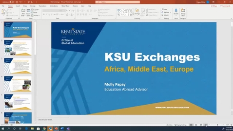Thumbnail for entry KSU Exchanges in Africa, Middle East, &amp; Europe