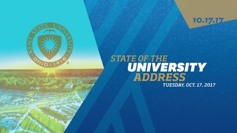 Thumbnail for entry State of the University 2017, October 17, 2017