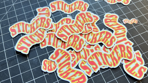 Thumbnail for Custom Stickers - Basic Formatting, Printing, and Cutting