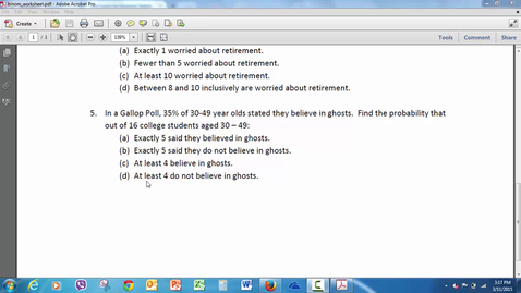 Thumbnail for entry Clarification on Binomial Probability