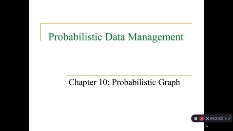 Thumbnail for Chapter 10: Probabilistic Graph Databases