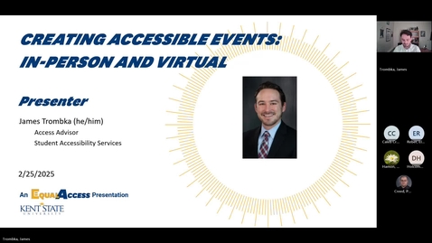Thumbnail for Creating Accessible Events In Person and Virtual 2025