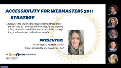 Thumbnail for Accessibility for Webmasters 301 Strategy 2024