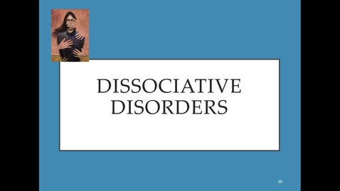 Thumbnail for Dissociative Disorders - Quiz