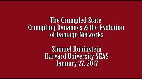 Thumbnail for entry Shmuel Rubinstein 1 27 2017