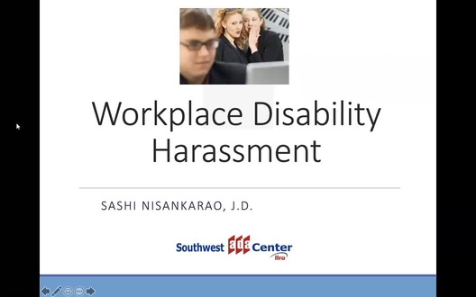 Disability Harassment in the Workplace