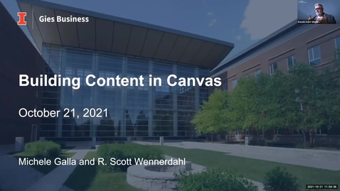 Thumbnail for entry Building Content in Canvas