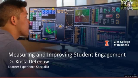 Thumbnail for entry eLearning Seminar - Measuring and Improving Student Engagement