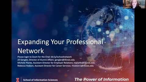 Thumbnail for entry iSchool Professional Workshop: Expanding Your Professional Network