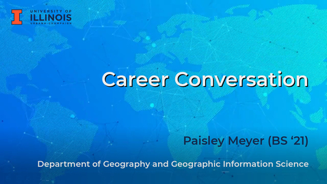 Thumbnail for entry Career Conversation: Paisley Meyer