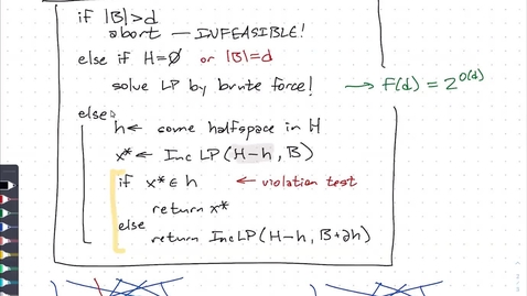 Thumbnail for entry Mar 25: Seidel's linear programming algorithm