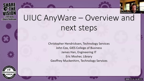 Thumbnail for entry UIUC AnyWare - Overview and Next Steps - Fall 2020 IT Pro Forum