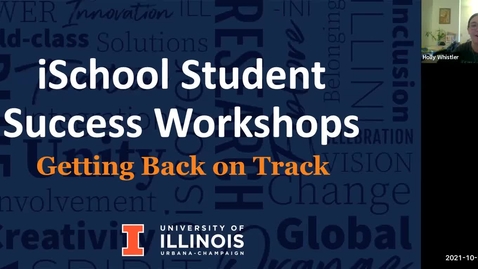 Thumbnail for entry Academic Success Workshop: Getting Back on Track 