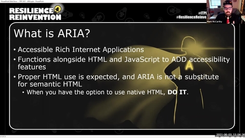 Thumbnail for entry 4A - ARIA: What's in a Name? - Spring 2021 IT Pro Forum