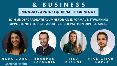 Thumbnail for entry Undergraduate Careers Exploration Week: Careers in Marketing &amp; Business