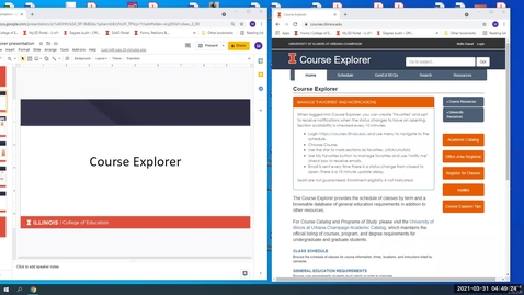 Thumbnail for entry The Course Explorer (Education @Illinois)