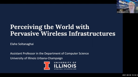 Thumbnail for entry COLLOQUIUM: Elahe Soltanaghai, &quot;Perceiving The World with Pervasive Wireless Infrastructures&quot;