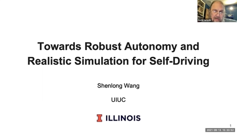 Thumbnail for entry COLLOQUIUM: Shenlong Wang, &quot;Robust Autonomy and Realistic Simulation for Self-Driving&quot;
