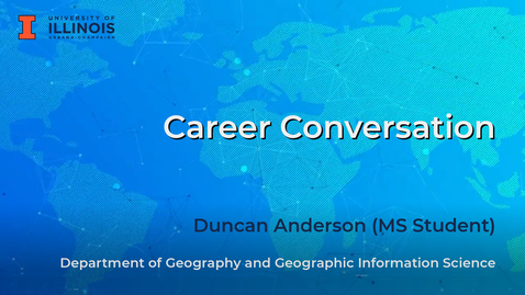 Thumbnail for entry Career Conversation: Duncan Anderson