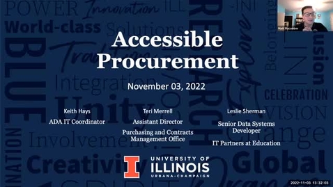 Thumbnail for entry Accessibility in the Procurement Process