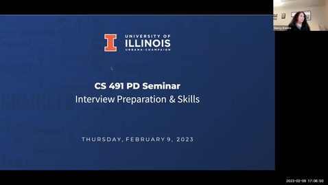Thumbnail for entry CS 491 - Professional Development Seminar | Interview Skills