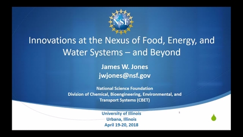 Thumbnail for entry NRES 500 Spring 2018 - James Jones - Agricultural Production Systems Analysis, Simulation, Crop and Soil Modeling, Environmental Effects on Crop Growth and Yield and Computer Applications in Agriculture