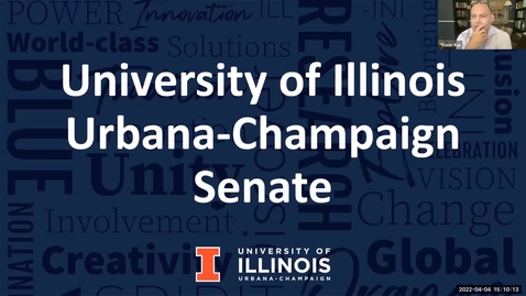 Thumbnail for entry Academic Senate Meeting, Apr. 4, 2022