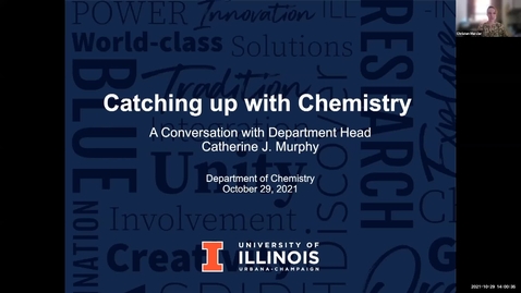 Thumbnail for entry Catching up with Chemistry: A Conversation with Department Head Catherine J. Murphy, Oct. 29, 2021