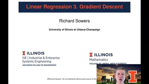 Thumbnail for entry Linear Regression 3: Gradient Descent