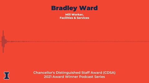 Thumbnail for entry Bradley Ward - Chancellor's Distinguished Staff Award (CDSA) 2021 Winner