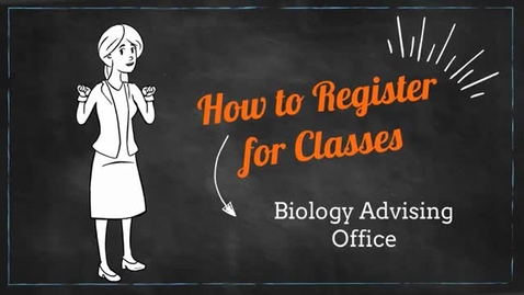 Thumbnail for entry Biology Advising Registration Tutorial