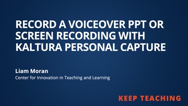 Record A Voiceover Ppt Or Screen Recording