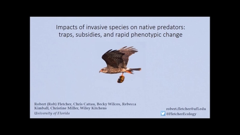 Thumbnail for entry NRES 500 Spring 2017 - Fletcher et al - Impacts of invasive species on native predators