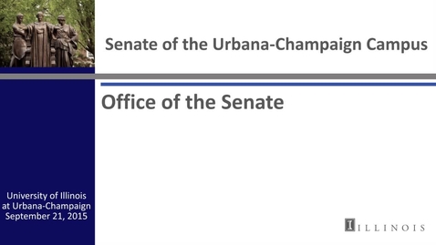 Thumbnail for entry Academic Senate Meeting, Sep, 21 2015