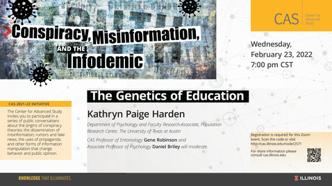 Thumbnail for entry Kathryn Paige Harden, Genetics of Education, February 23, 2022