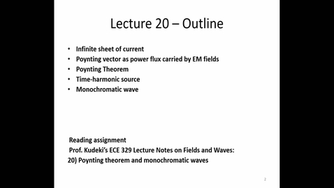Thumbnail for entry ECE 329 Lecture 20 - Fall 2022