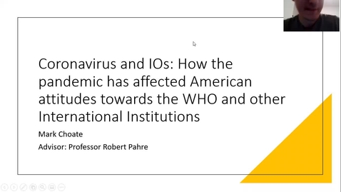 Thumbnail for entry Coronavirus and IOs: How the pandemic has affected American attitudes towards the WHO and other international institutions