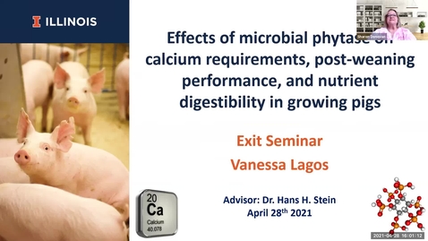Thumbnail for entry 4.28.2021 Vanessa Lagos, Nutritional Sciences Doctoral Candidate - NUTR 500 Seminar - Frontiers in Nutritional Sciences